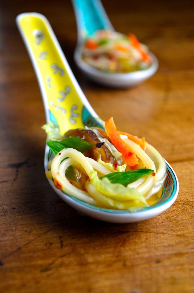 Basil Chicken Noodle Bowl