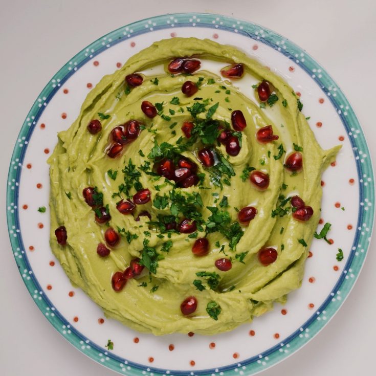 Avocado Pomegranate Hummus