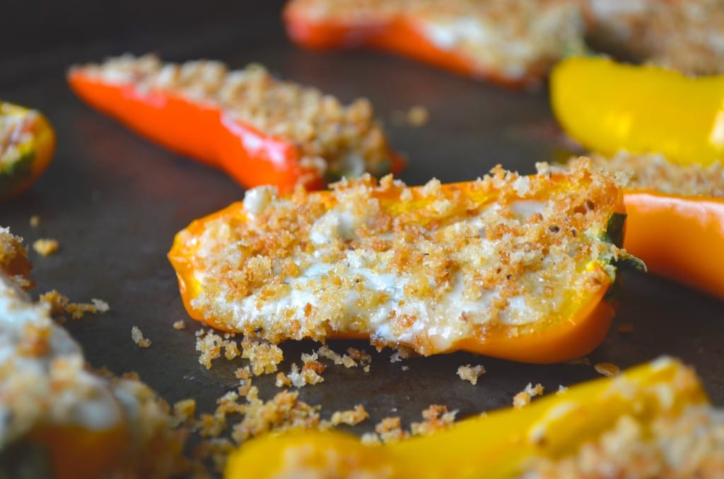 Sweet Pepper Poppers with Bleu Cheese and Bacon