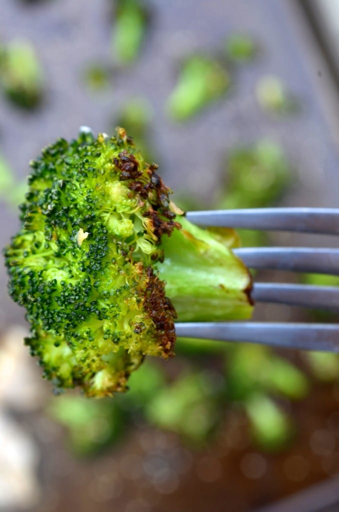 Ginger Sesame Roasted Broccoli