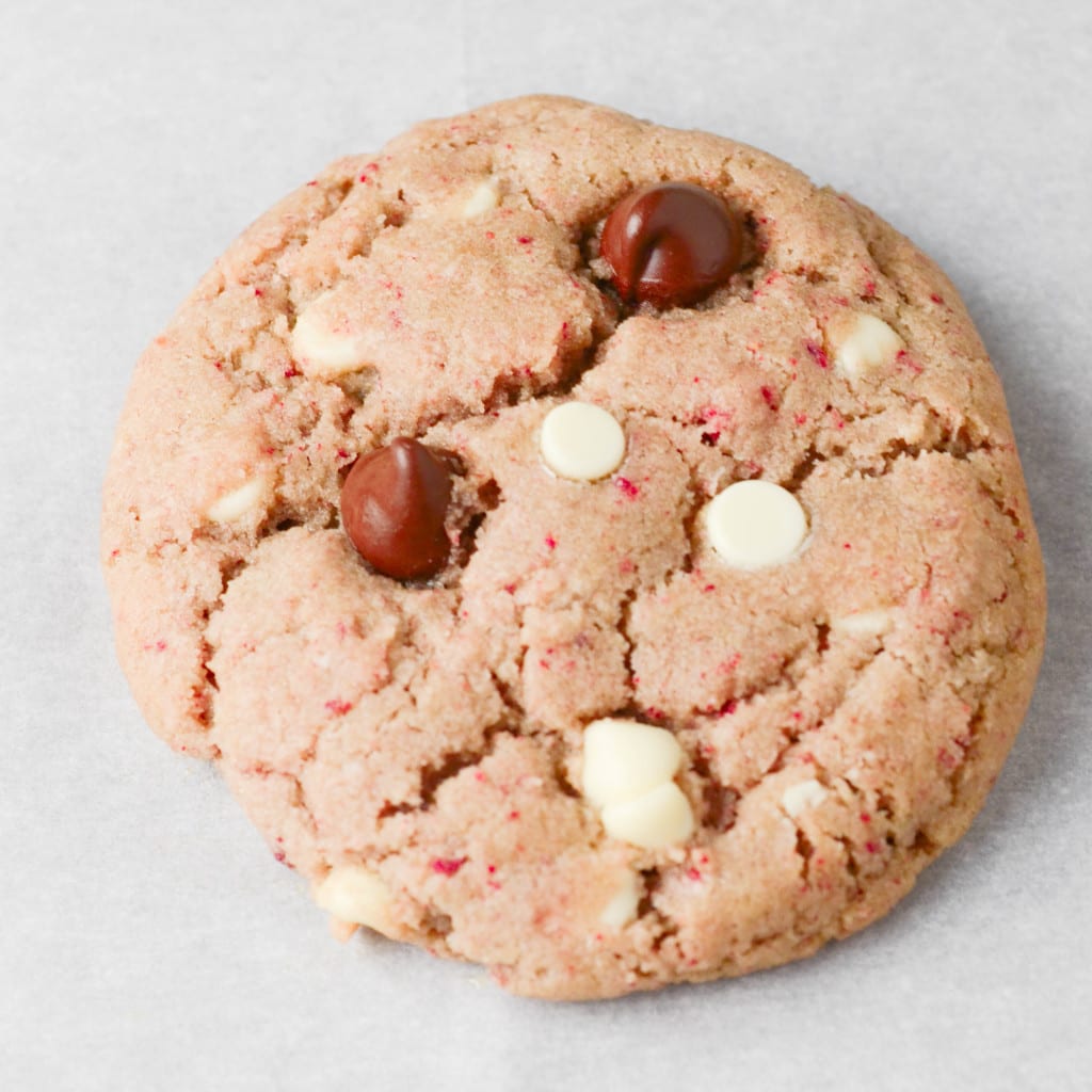 Triple Chocolate Covered Strawberry Cookies