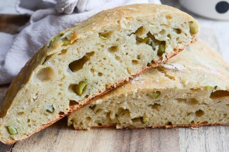 No-Knead Artisan Pickle Bread