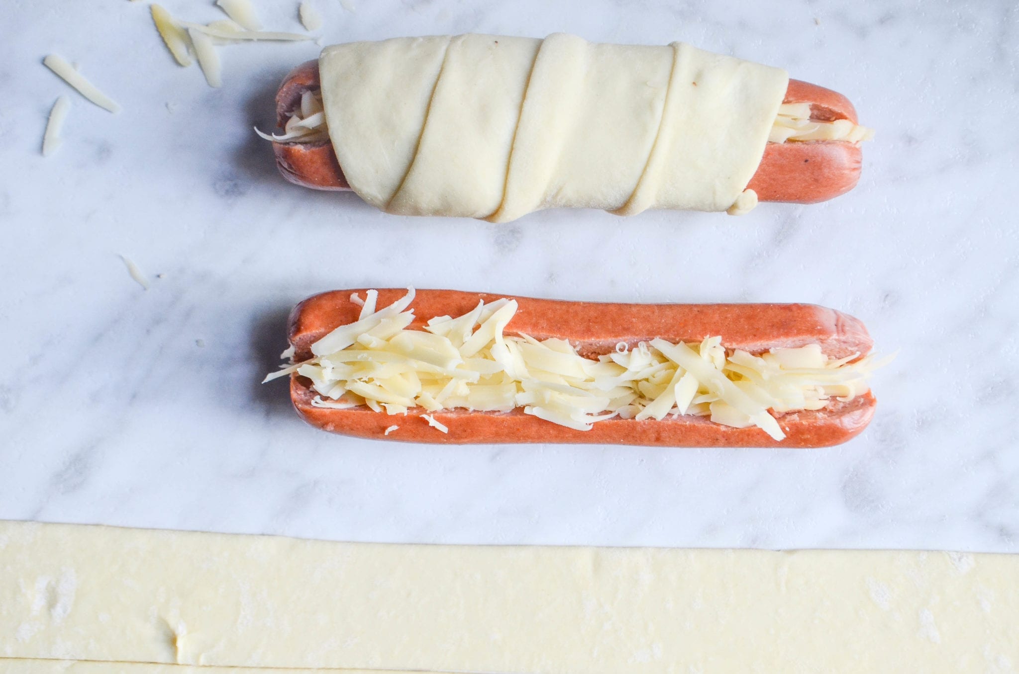 Cheesy Everything Dogs in a Blanket My Modern Cookery