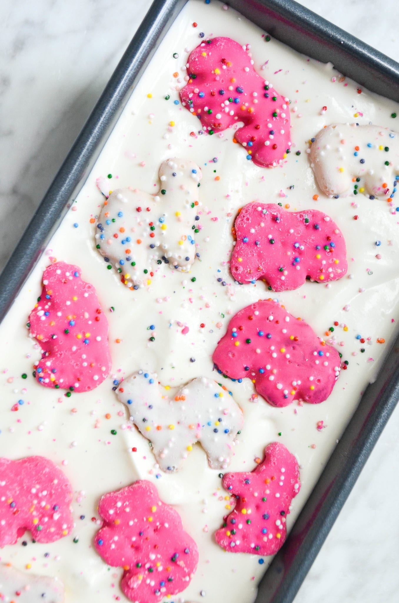 Frosted Animal Cracker NoChurn Ice Cream My Modern Cookery