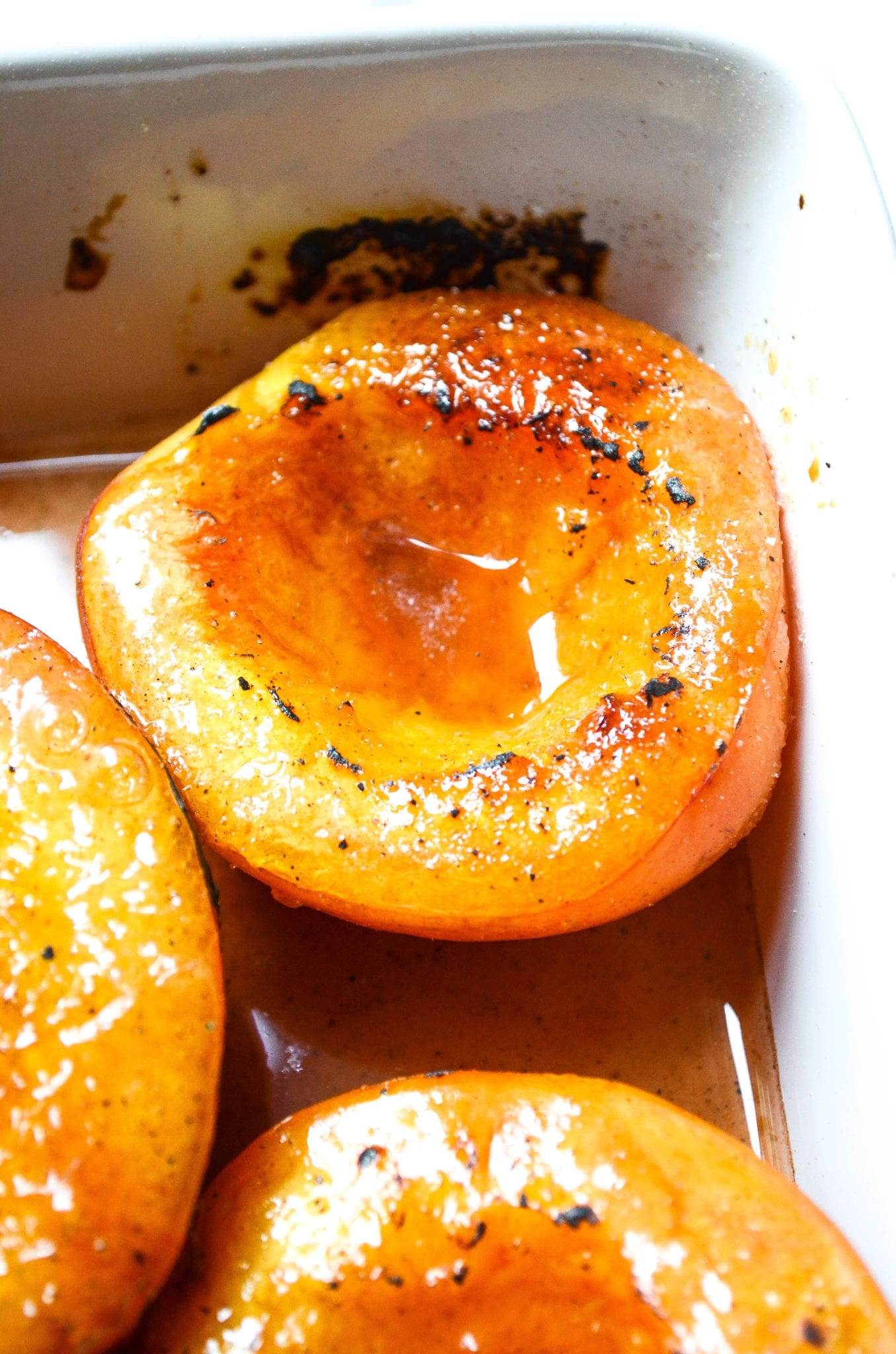 Baked Bourbon Soaked Nectarines with Brûléed Sugar My Modern Cookery