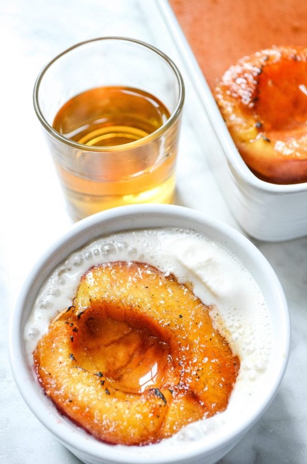 Baked Bourbon Soaked Nectarines with Brûléed Sugar My Modern Cookery