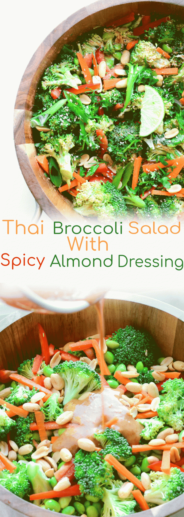 Thai Broccoli Salad With Spicy Almond Dressing My Modern Cookery