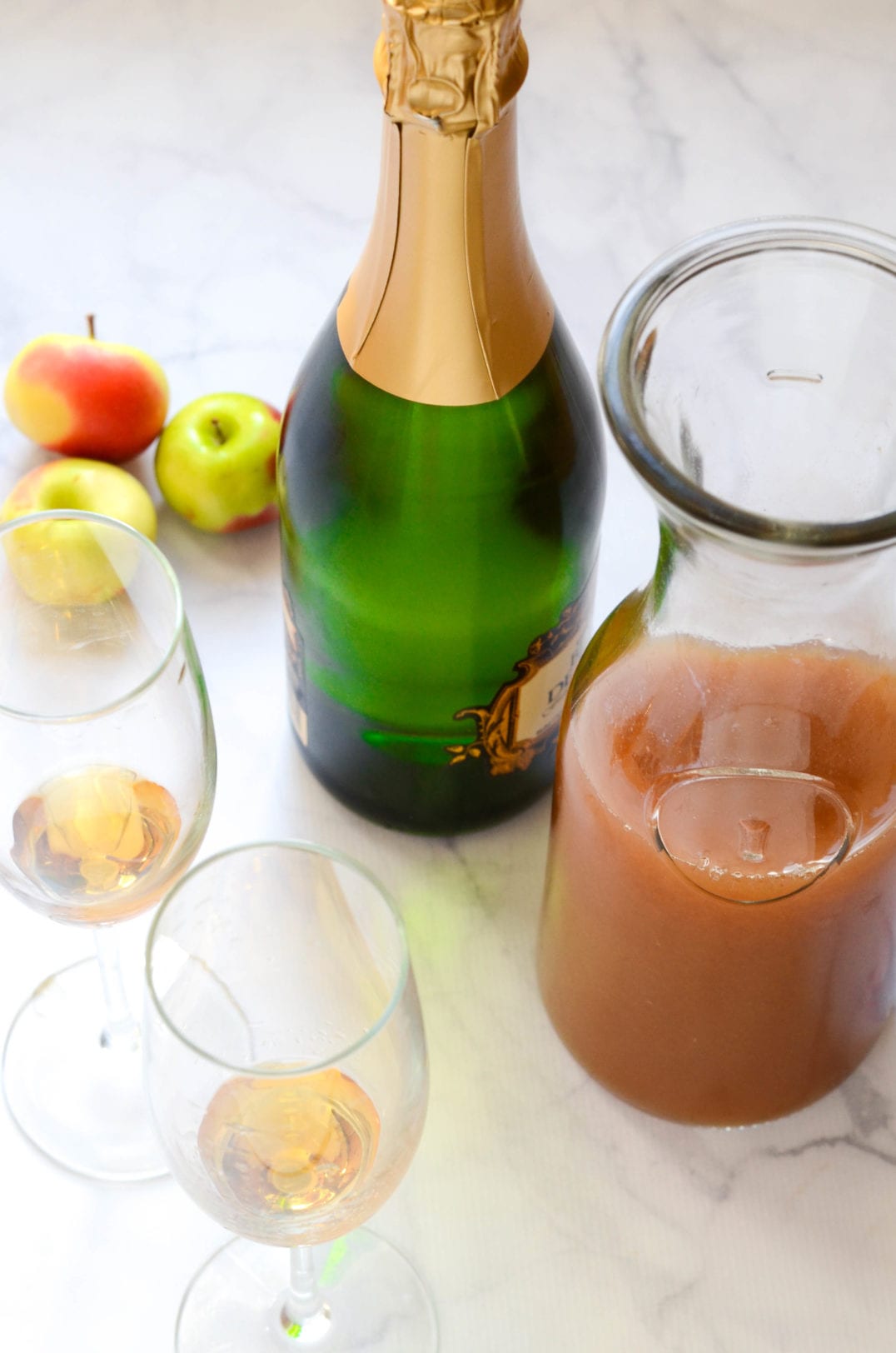 Sparkling Apple Brandy Cocktail