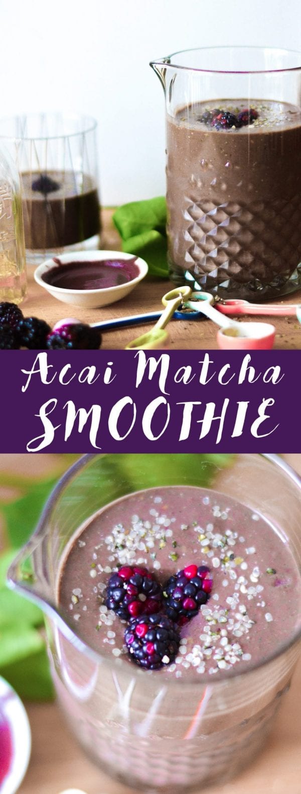 Acai Matcha Smoothie My Modern Cookery