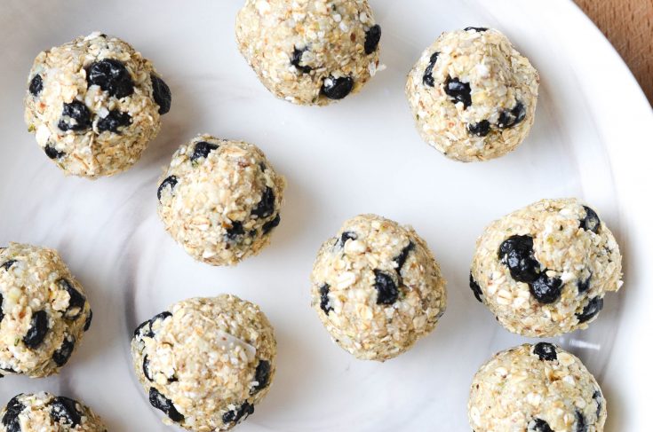 Coconut-Lime and Blueberry Energy Balls