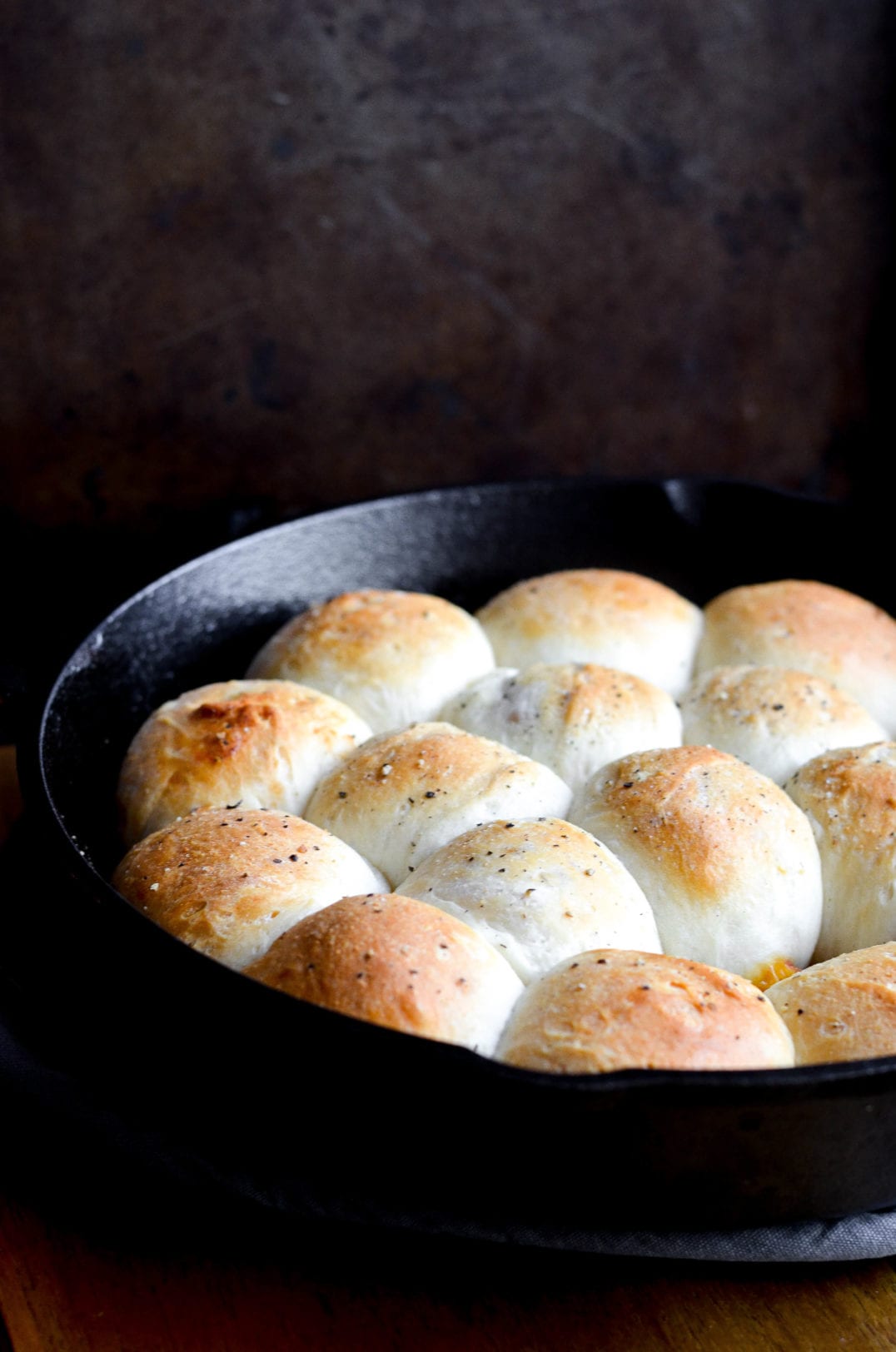 cooked pork bombs in skillet