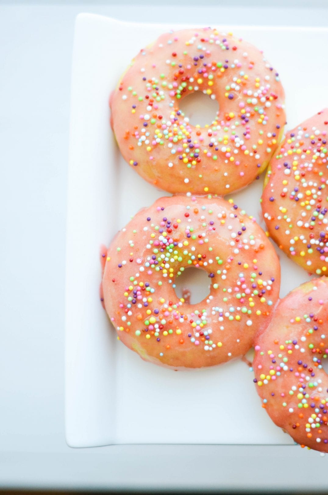 Baked Strawberry Lemon Donuts