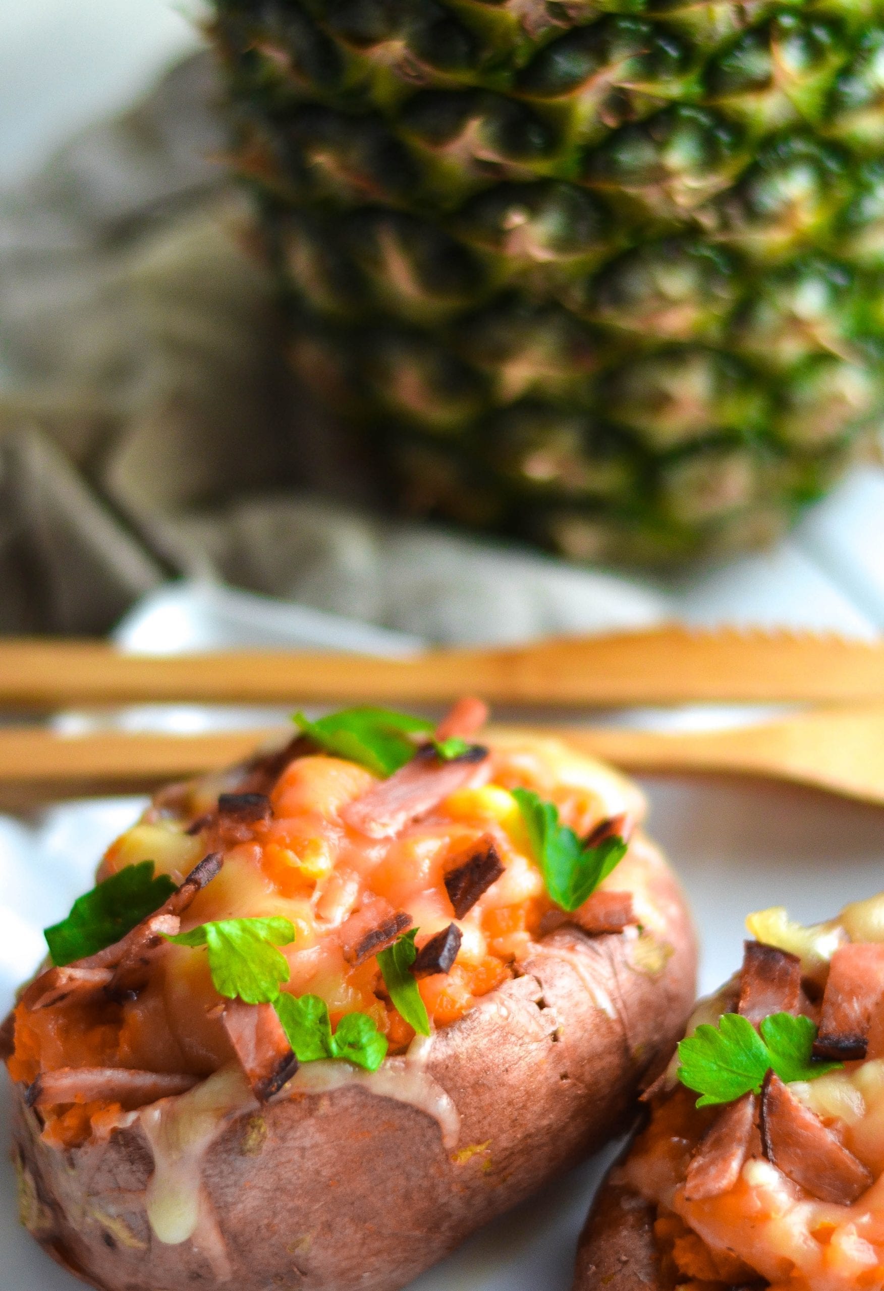 Hawaiian Stuffed Sweet Potatoes My Modern Cookery