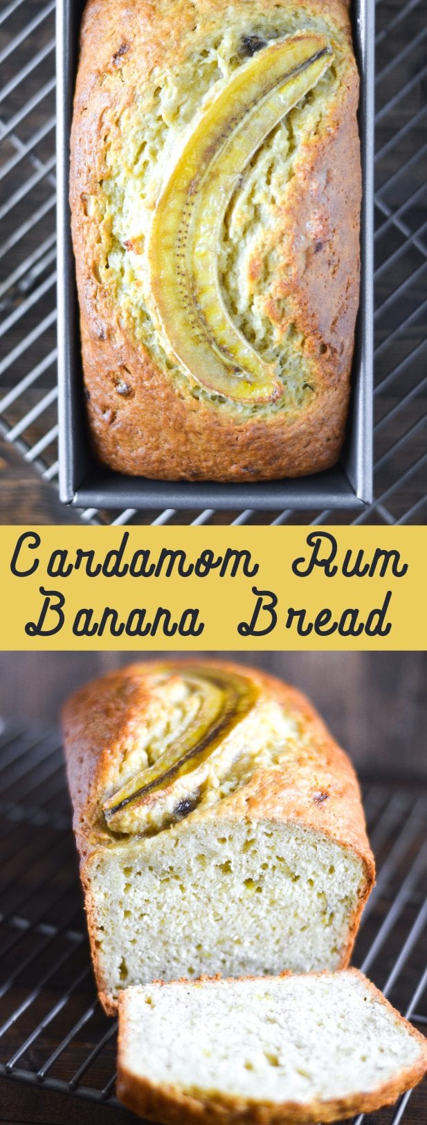 Cardamom Rum Banana Bread