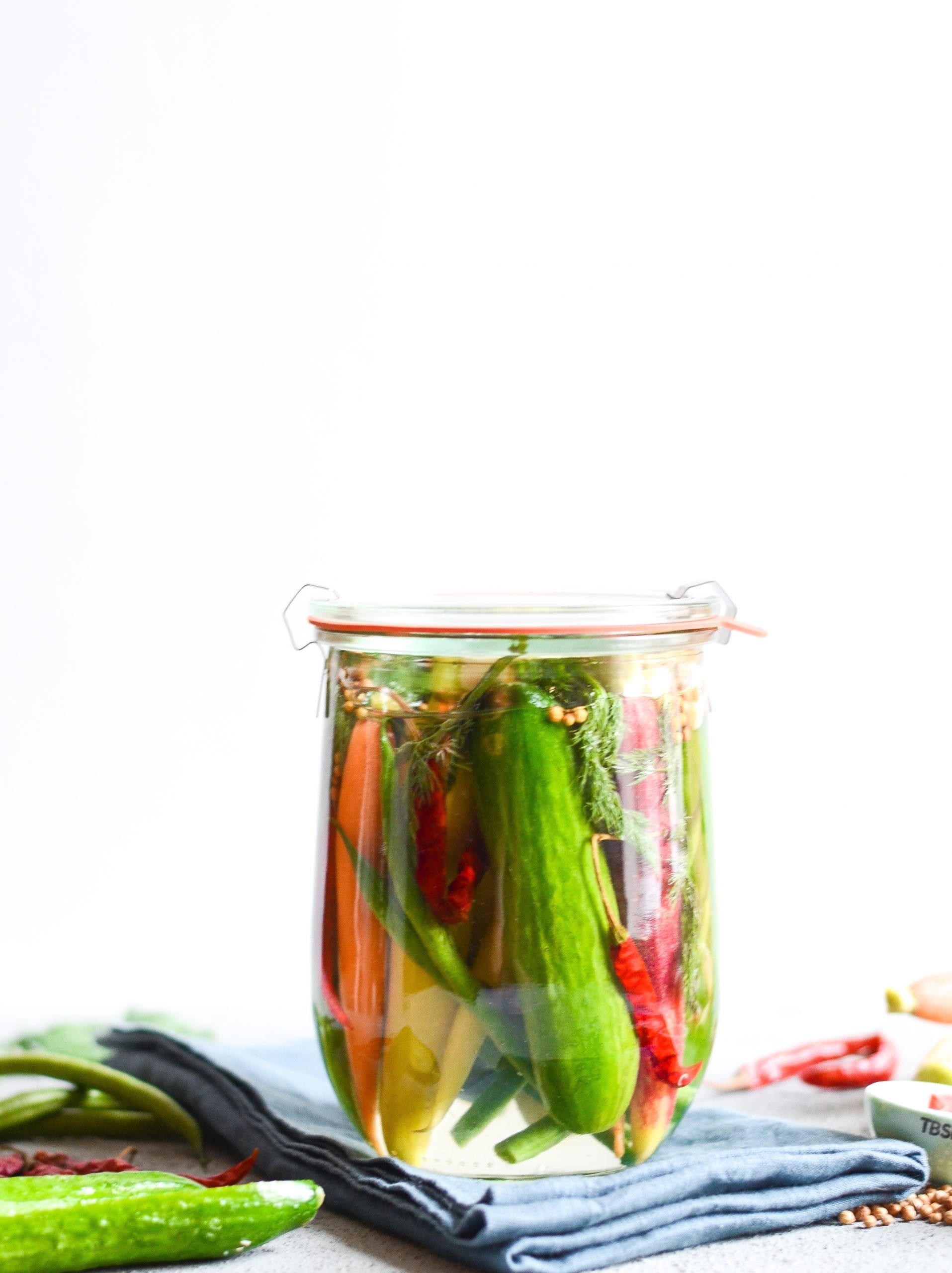 Sweet and Spicy Quick Pickled Veggies My Modern Cookery