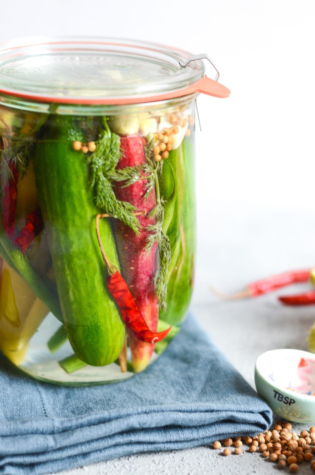 Sweet and Spicy Quick Pickled Veggies