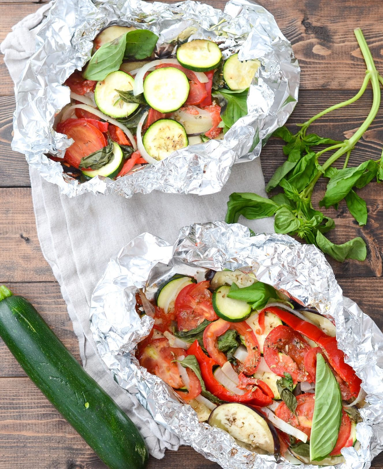 Grilled Ratatouille Foil-Packets