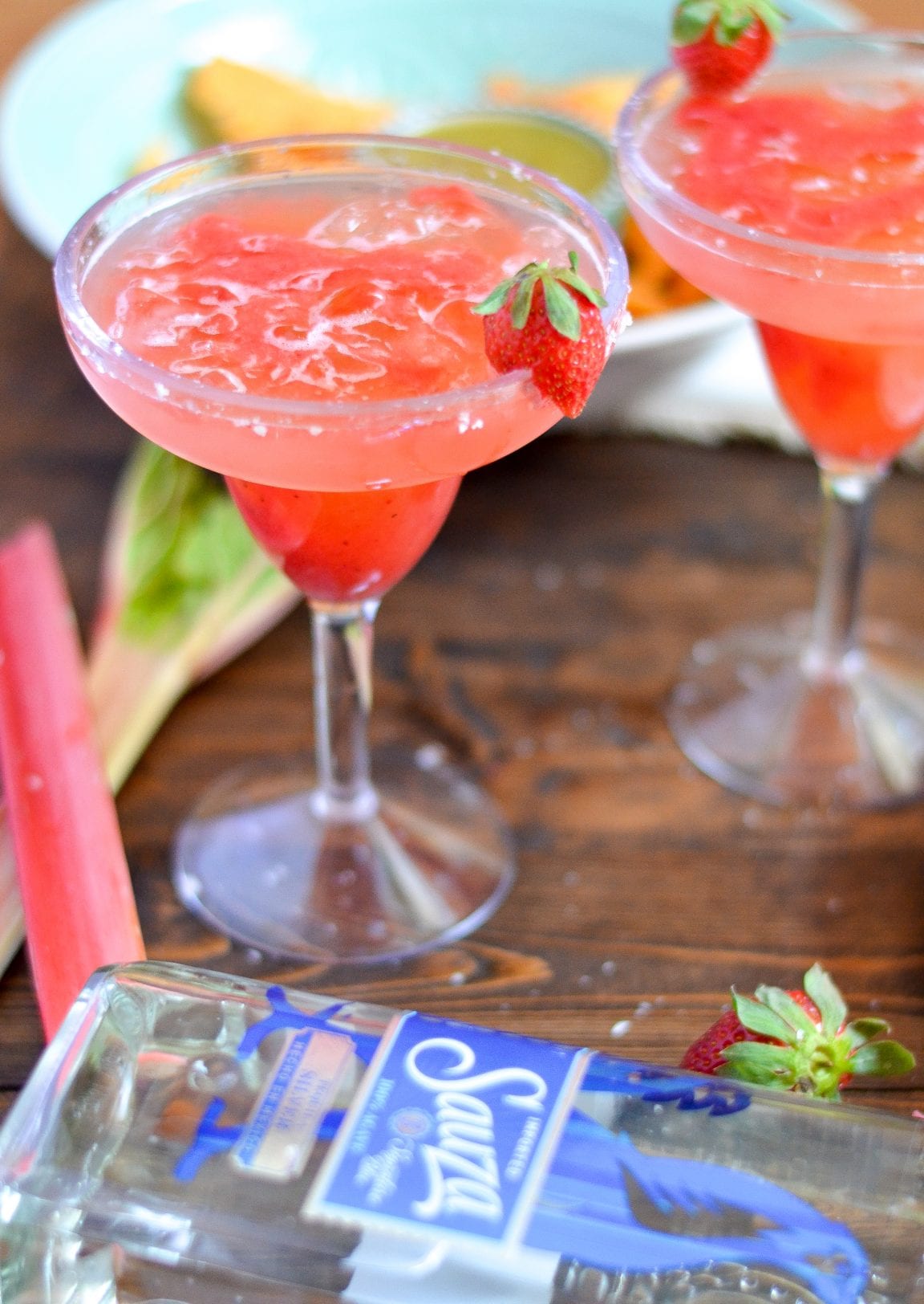 Sauza® Classic Margaritas with Strawberry Rhubarb Puree