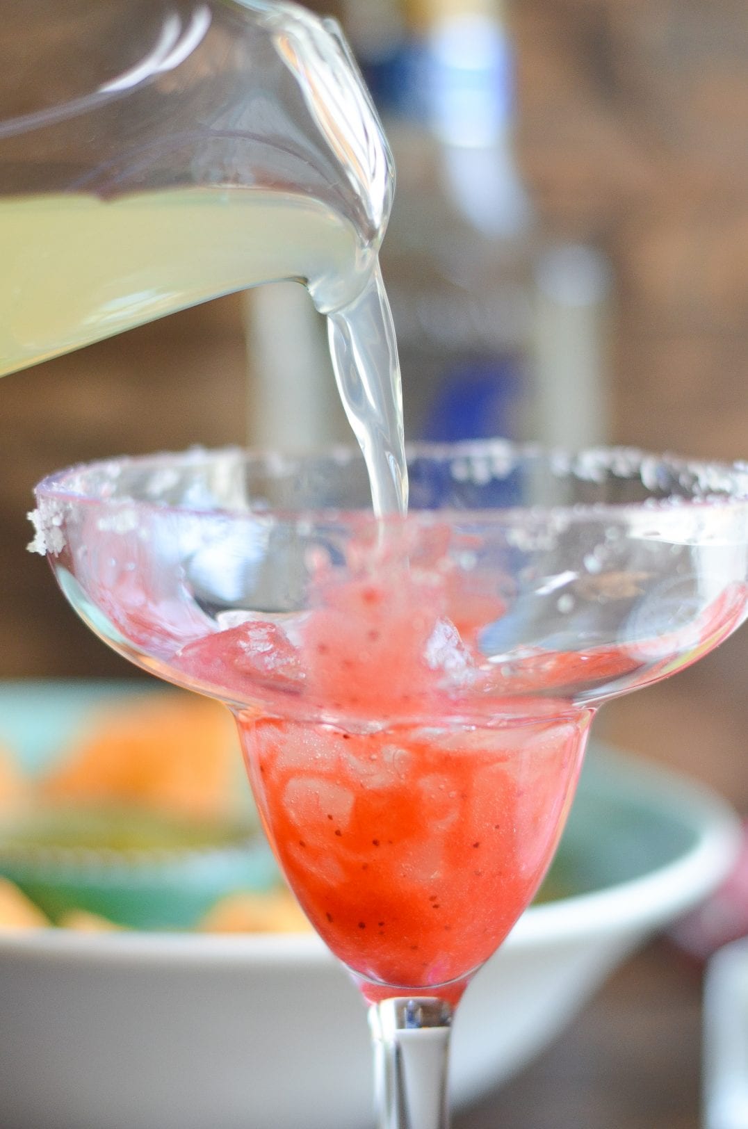 Sauza® Classic Margaritas with Strawberry Rhubarb Puree
