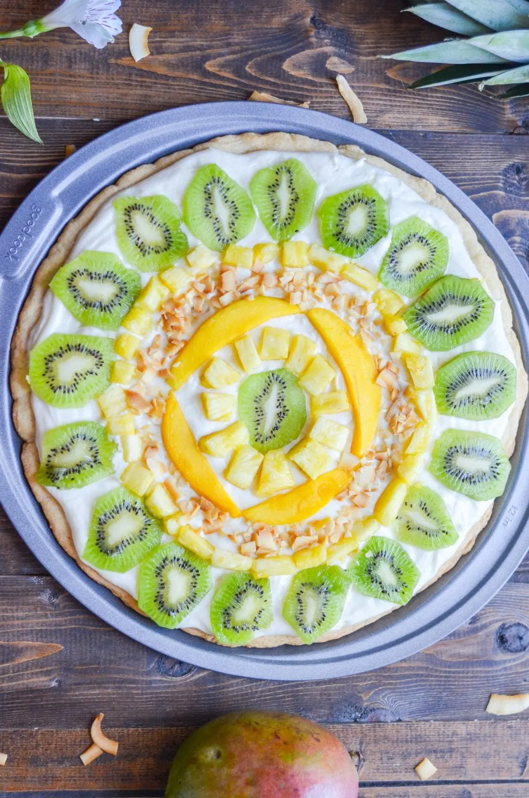Tropical Fruit Pizza - My Modern Cookery