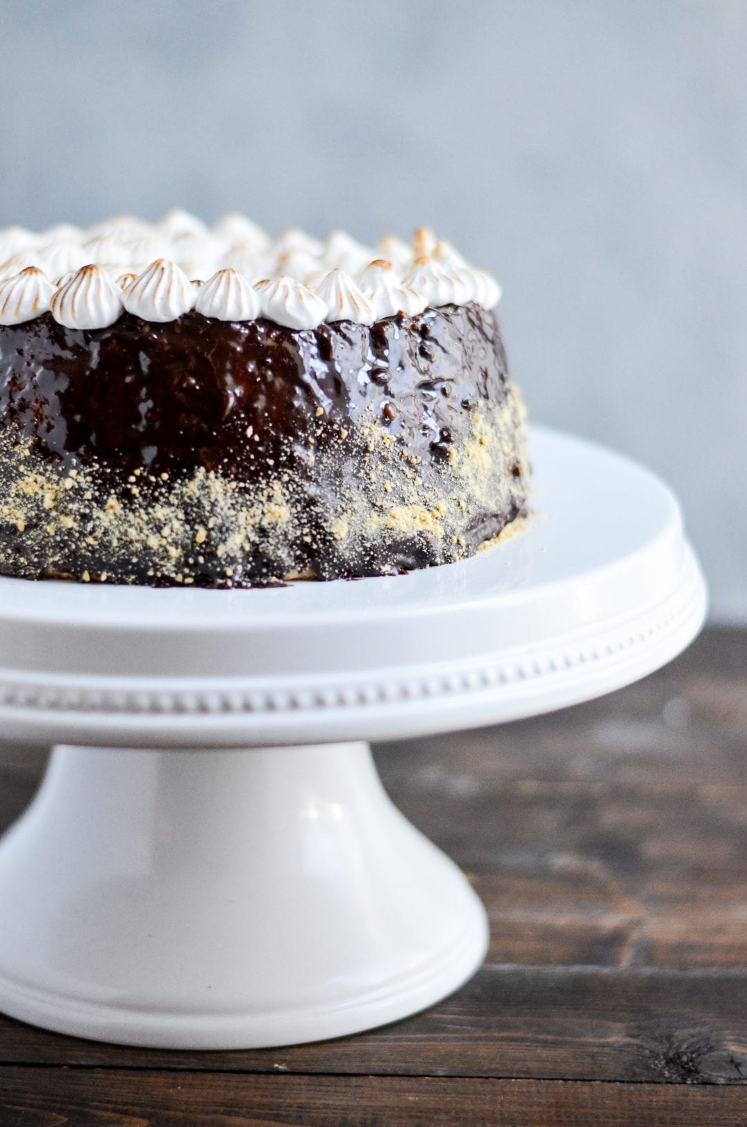 S'mores Angel Food Cake