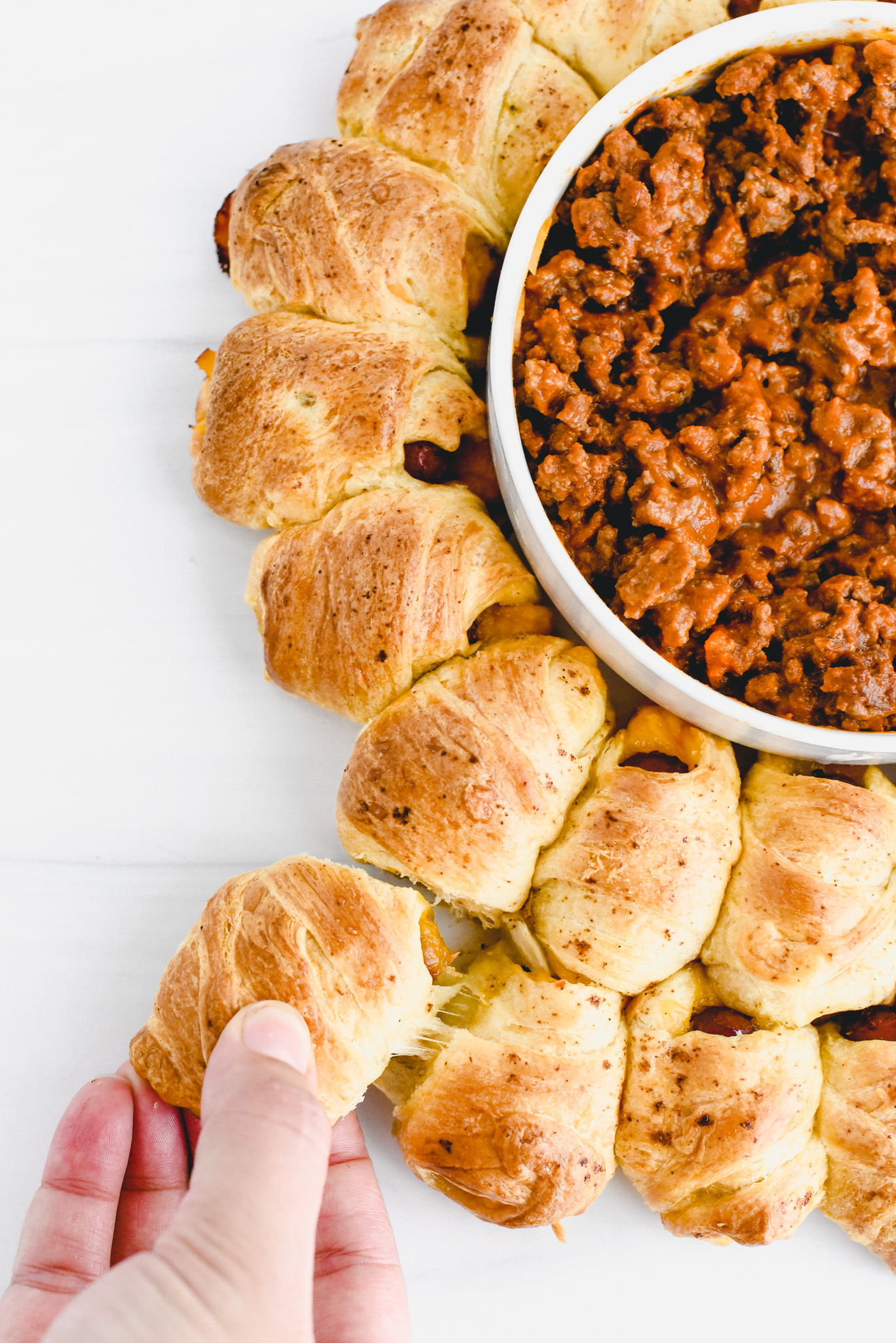 PullApart Chili Dog Pigs in a Blanket My Modern Cookery