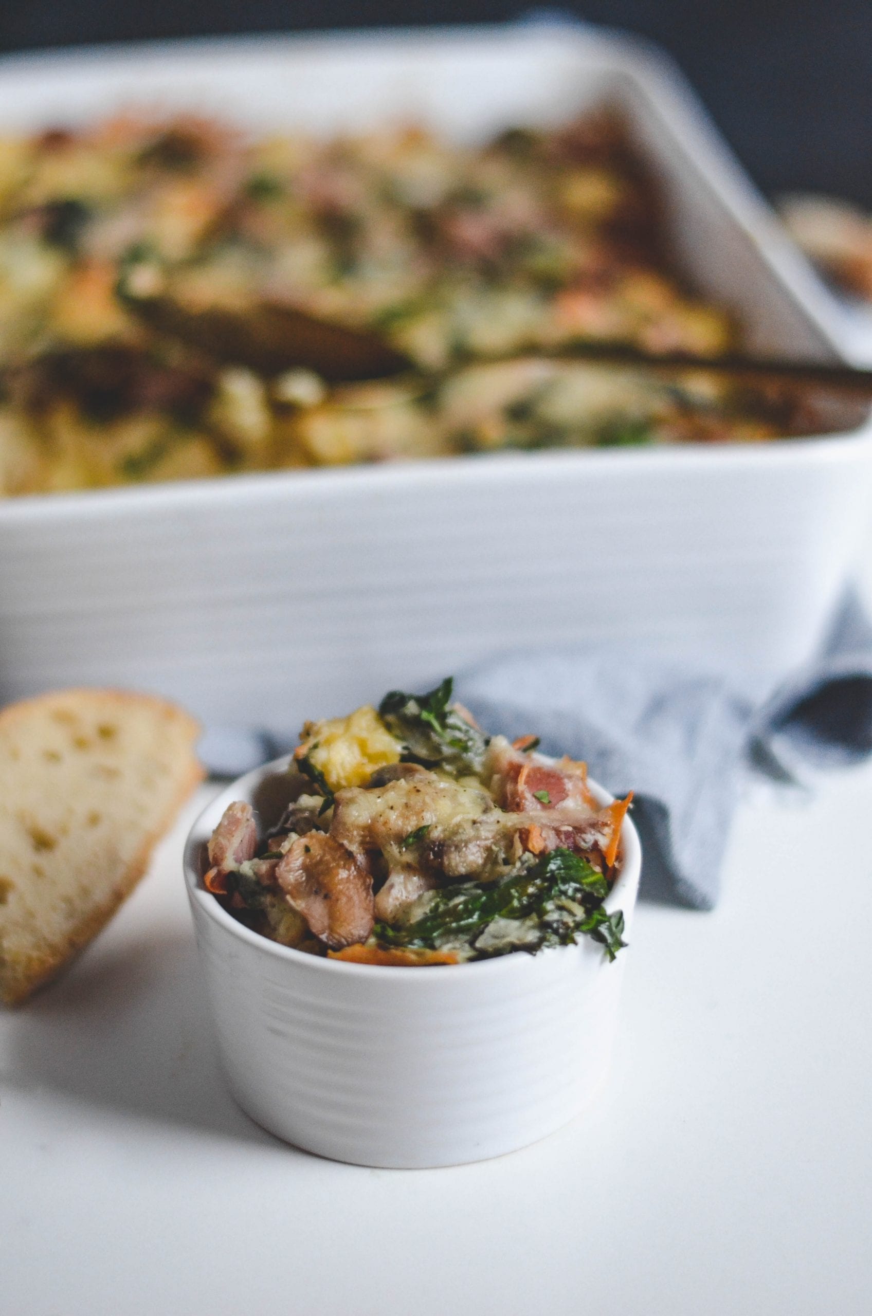 Ham Mushroom and Spinach Strata (4 of 4)