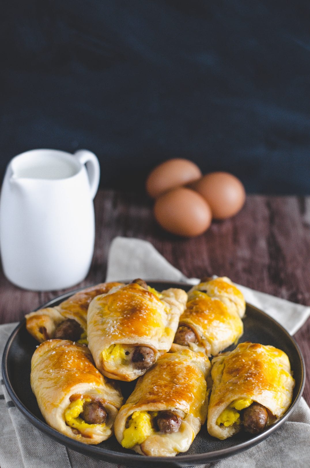 Sausage, Egg, and Cheese Crescent Rolls