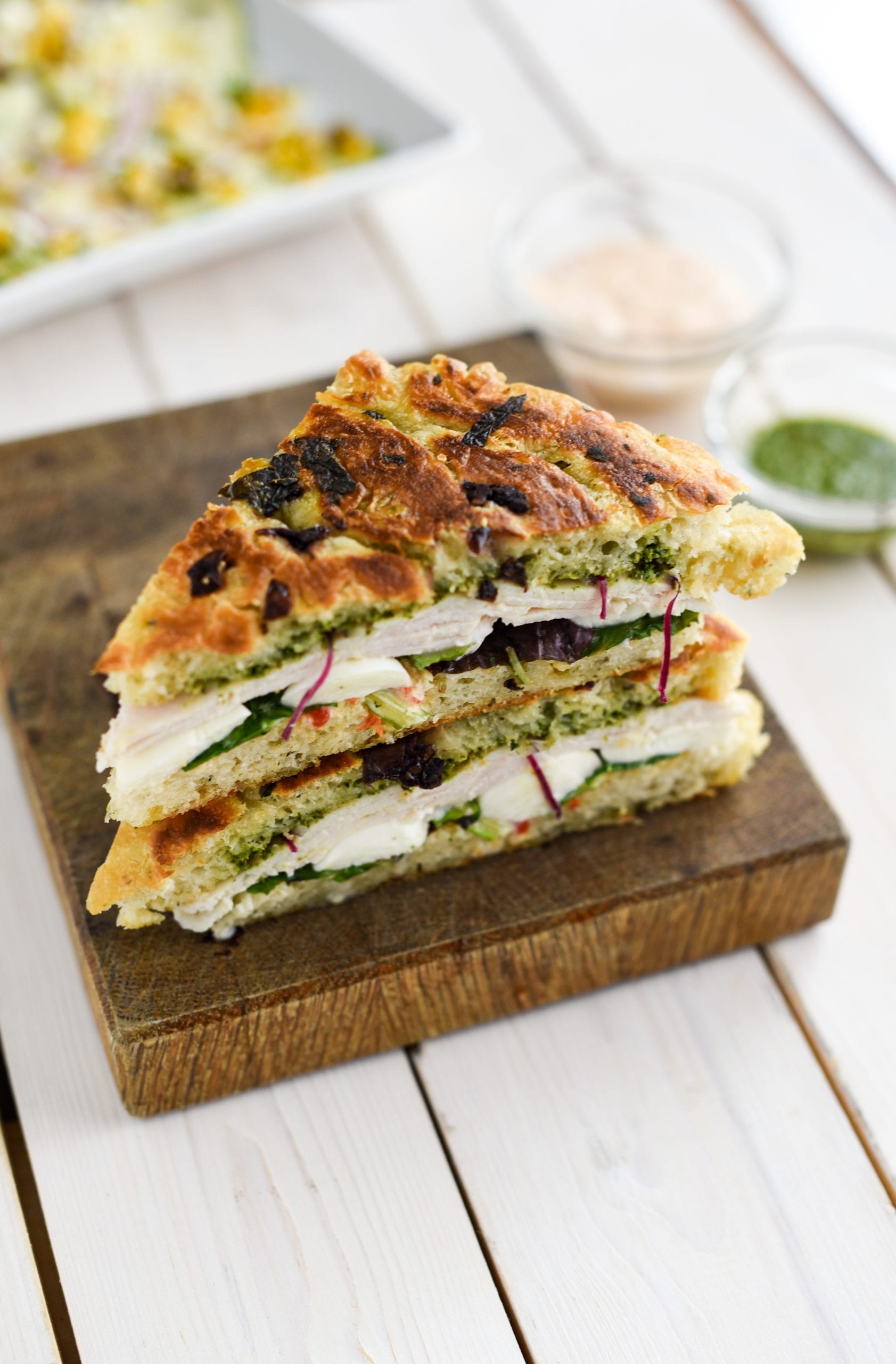 Pesto Turkey Panini with Red Pepper Aioli My Modern Cookery