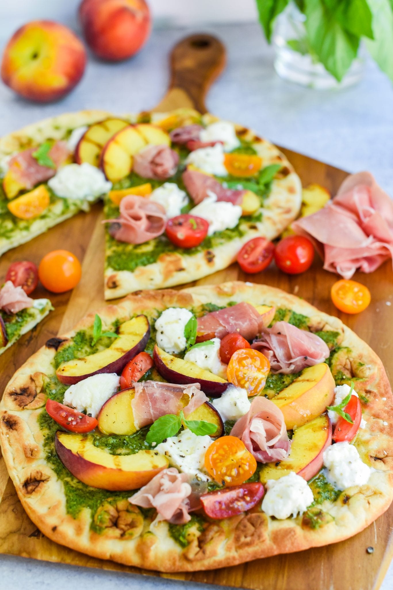 Grilled Peach and Prosciutto Flatbreads My Modern Cookery