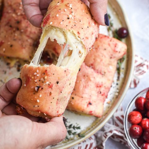 Leftover Turkey Rolls with Cranberry Butter