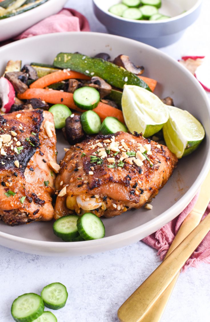 Easy Sheet Pan Peanut Chicken