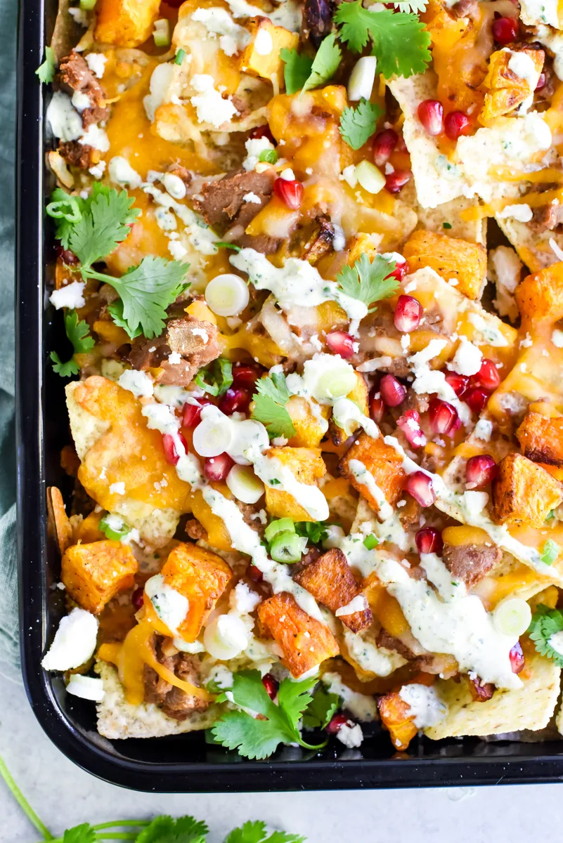 Vegetarian Winter Squash Nachos - My Modern Cookery