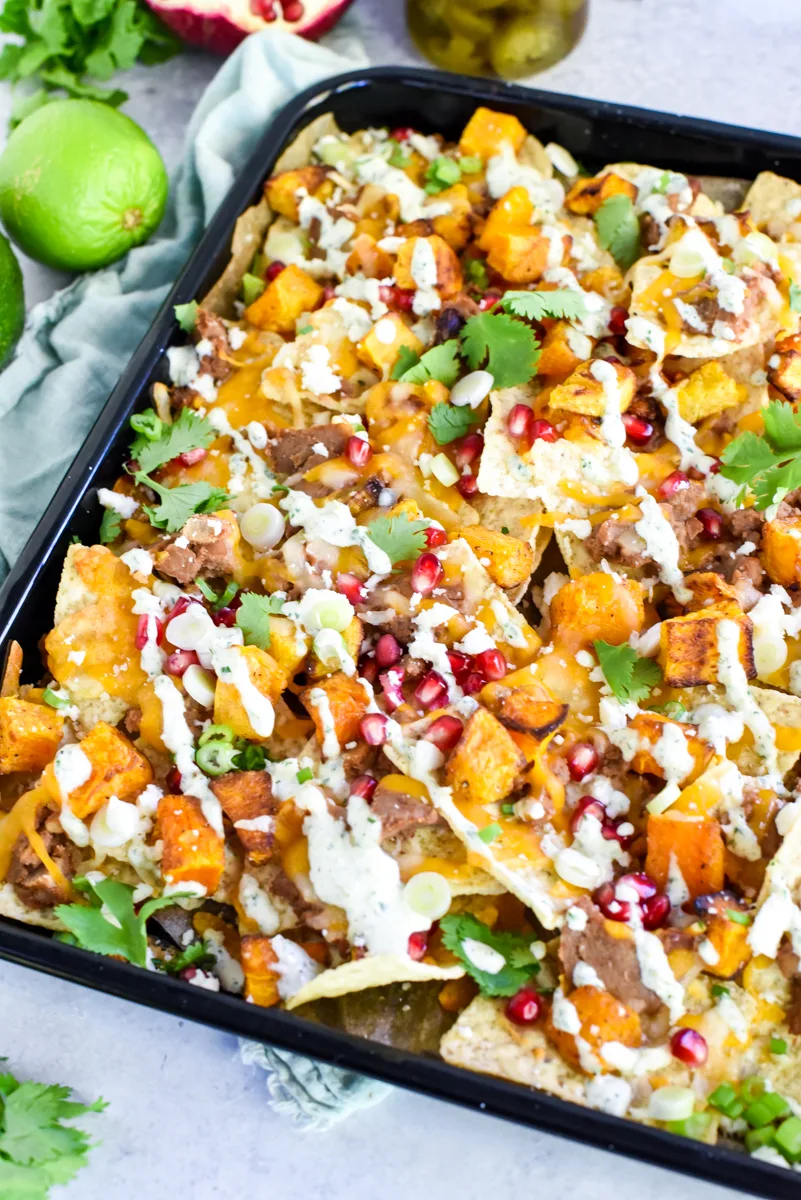 Vegetarian Winter Squash Nachos - My Modern Cookery