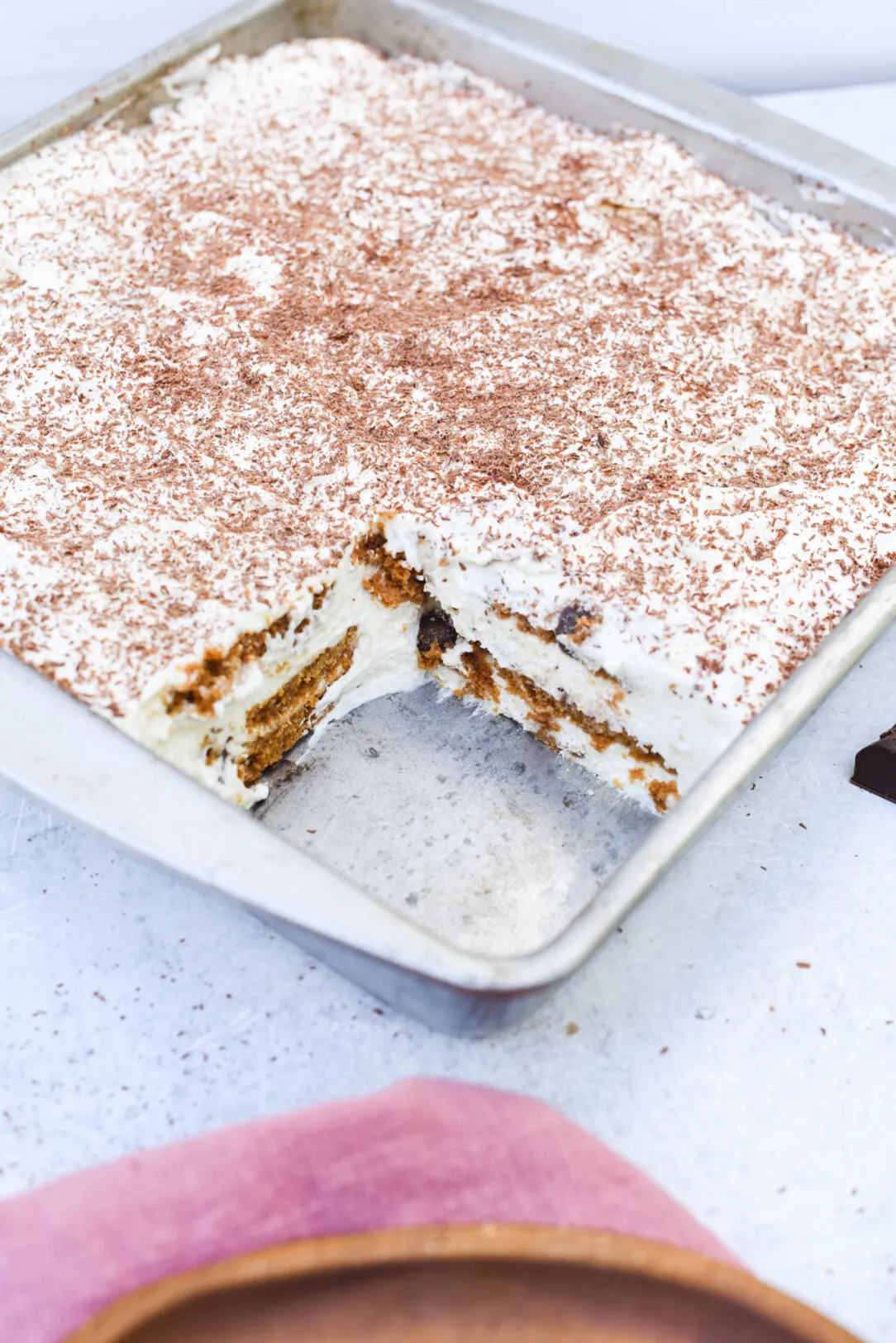 Chocolate Chip Espresso Icebox Cake - My Modern Cookery